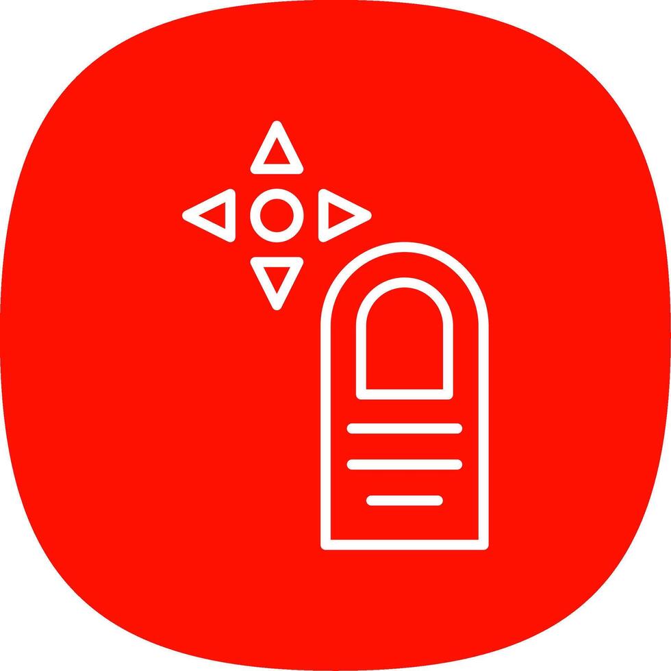 Drag Line Curve Icon Design vector