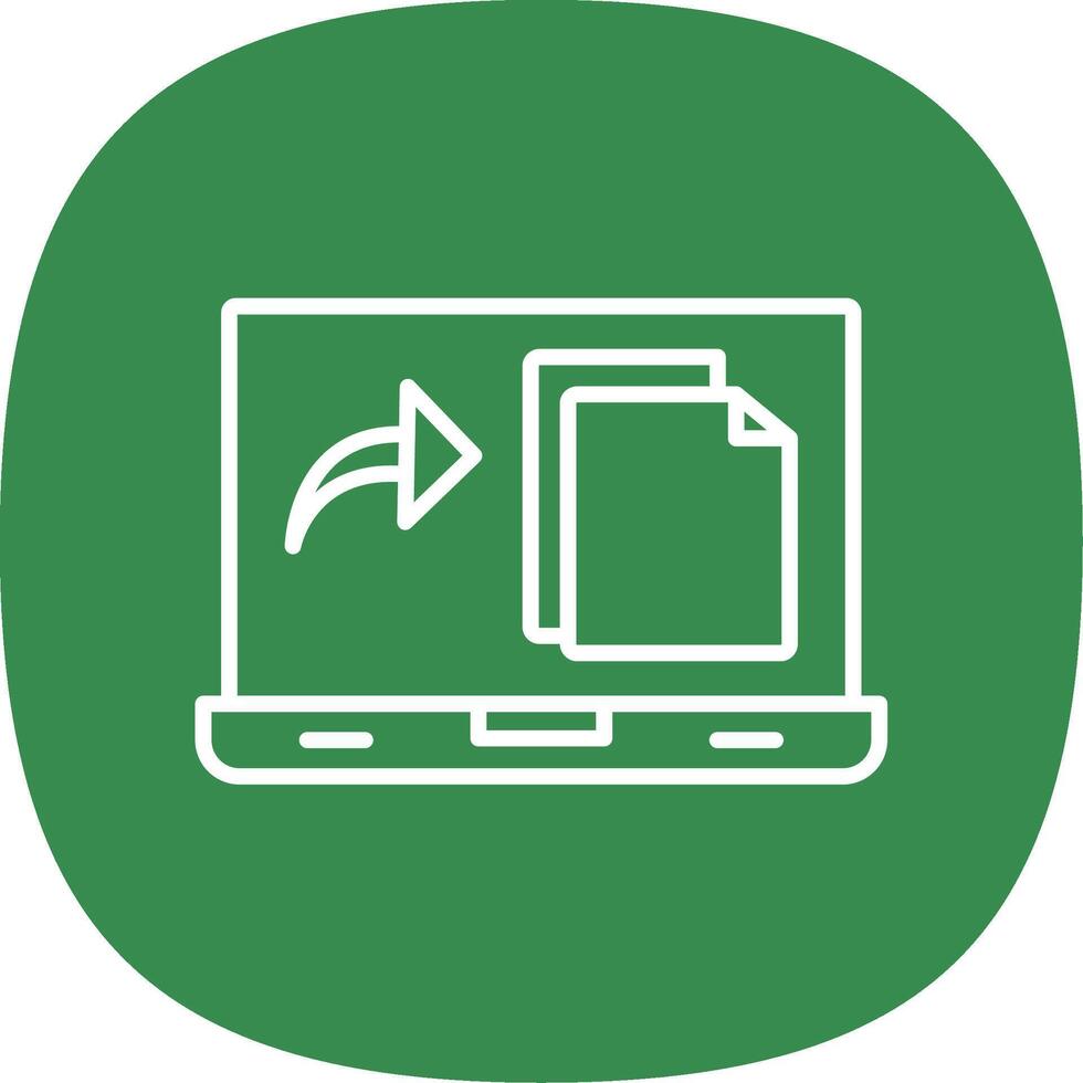 File Line Curve Icon Design vector