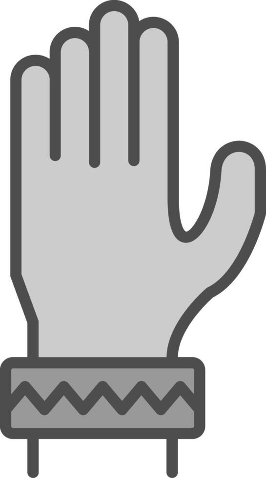 Bracelet Line Filled Greyscale Icon Design vector