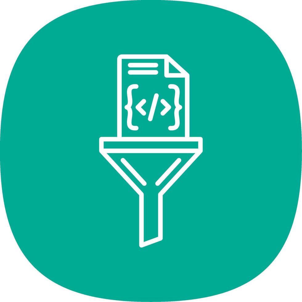 Tools And Utensils Line Curve Icon Design vector