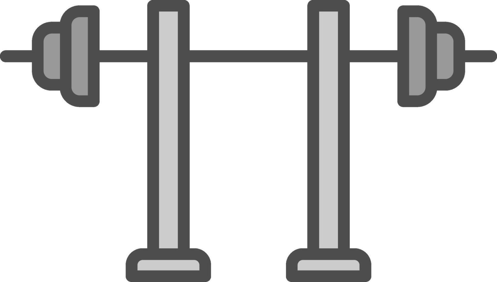 Squat Line Filled Greyscale Icon Design vector