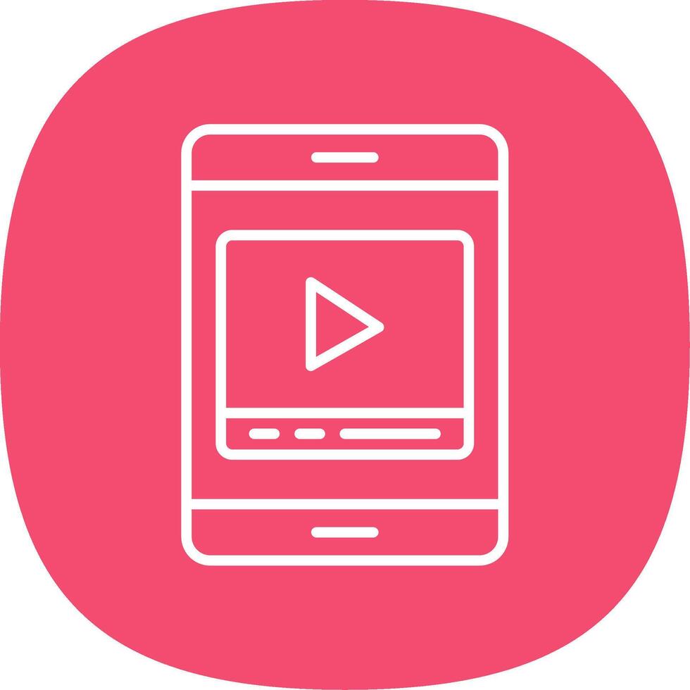 Line Curve Icon Design vector