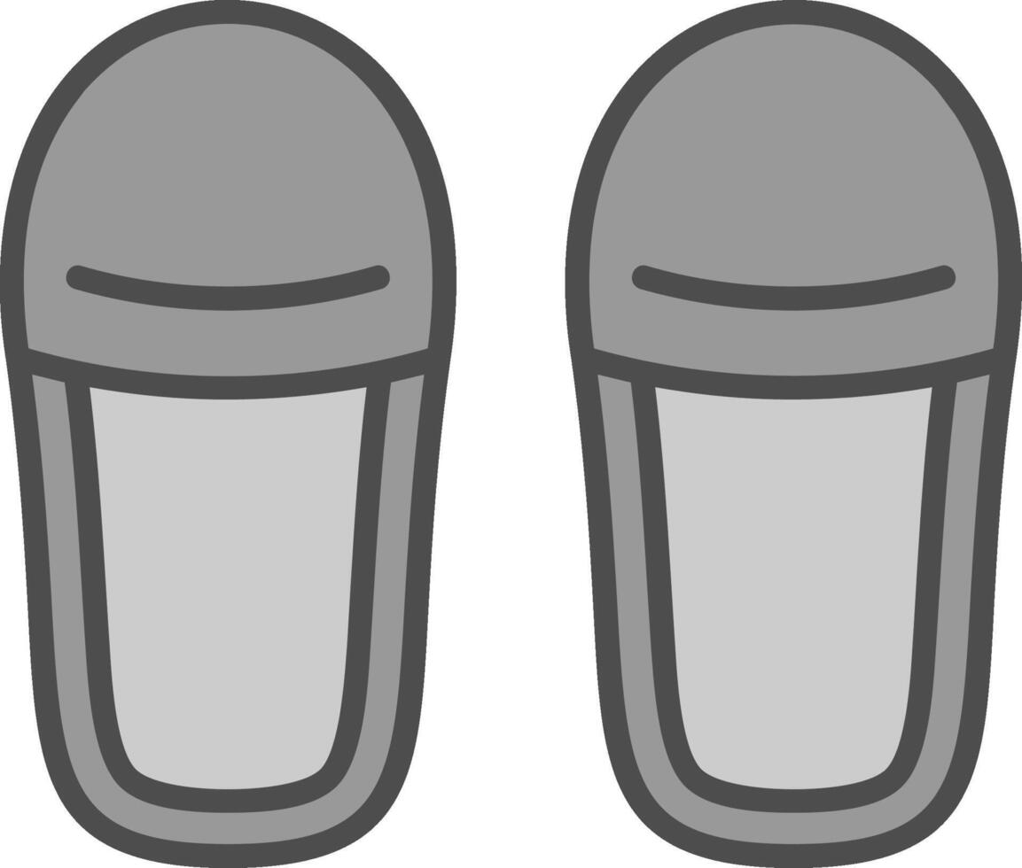 zapatillas línea lleno escala de grises icono diseño vector