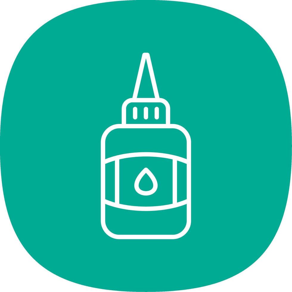 Glue Line Curve Icon Design vector