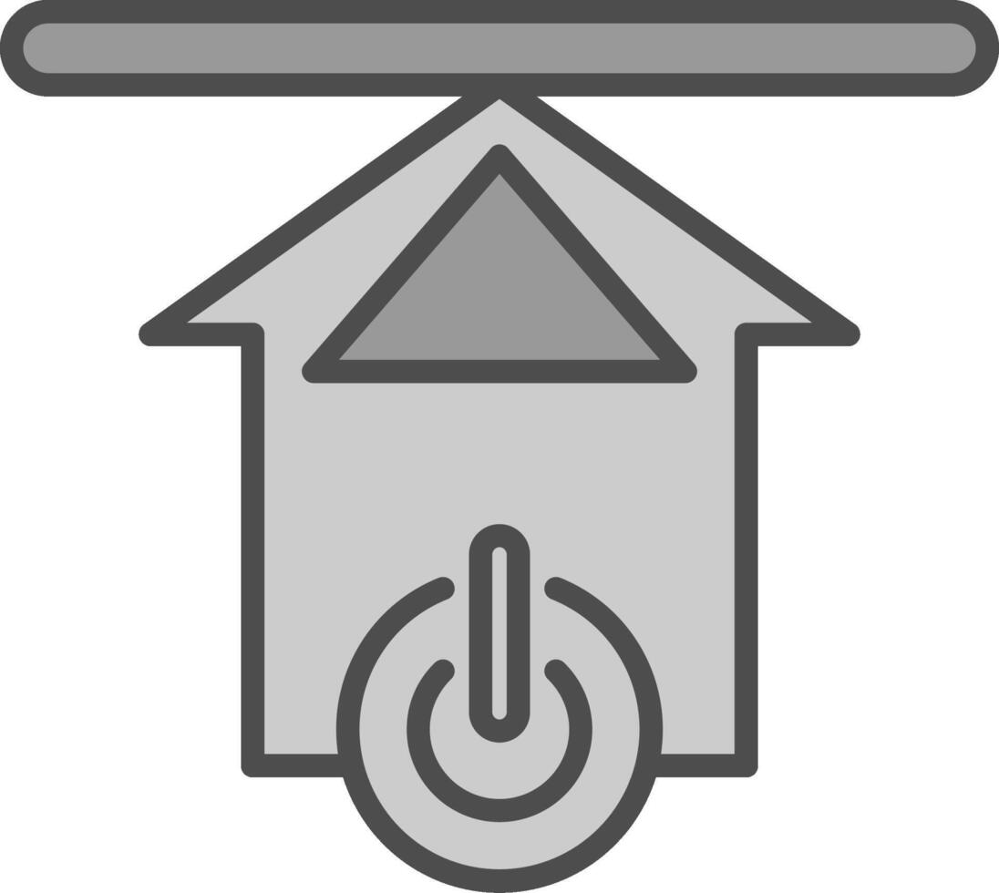 Upload Line Filled Greyscale Icon Design vector