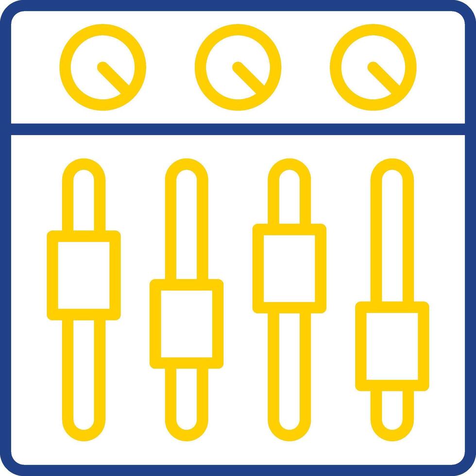 Sound Mixer Line Two Colour Icon Design vector
