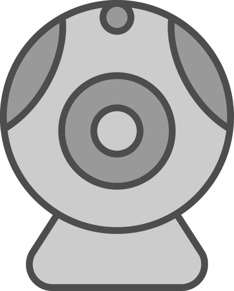 Web camera Line Filled Greyscale Icon Design vector