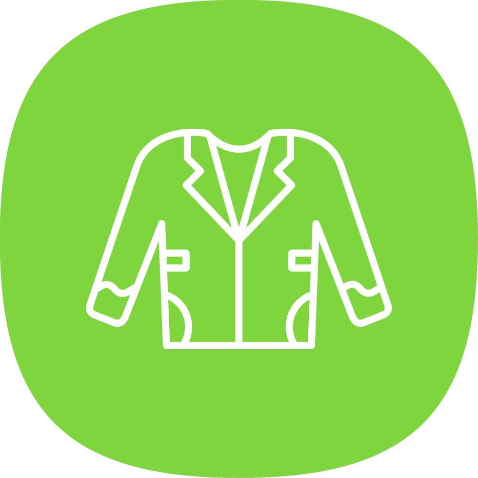 Coat Line Curve Icon Design vector