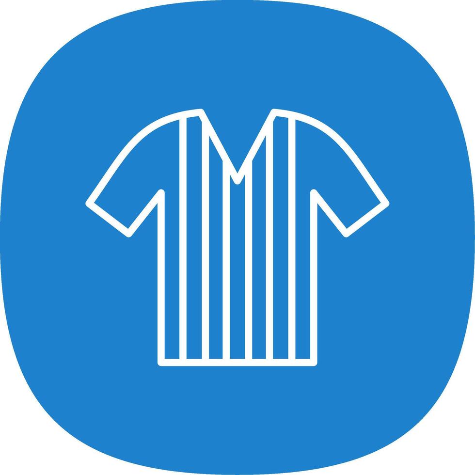 Shirt Line Curve Icon Design vector