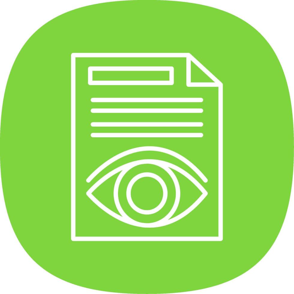Document Line Curve Icon Design vector