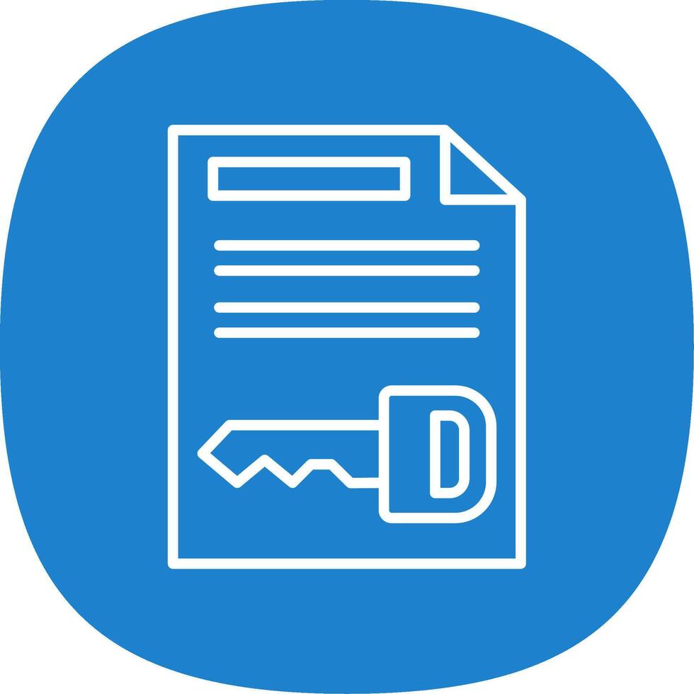 Document Line Curve Icon Design vector