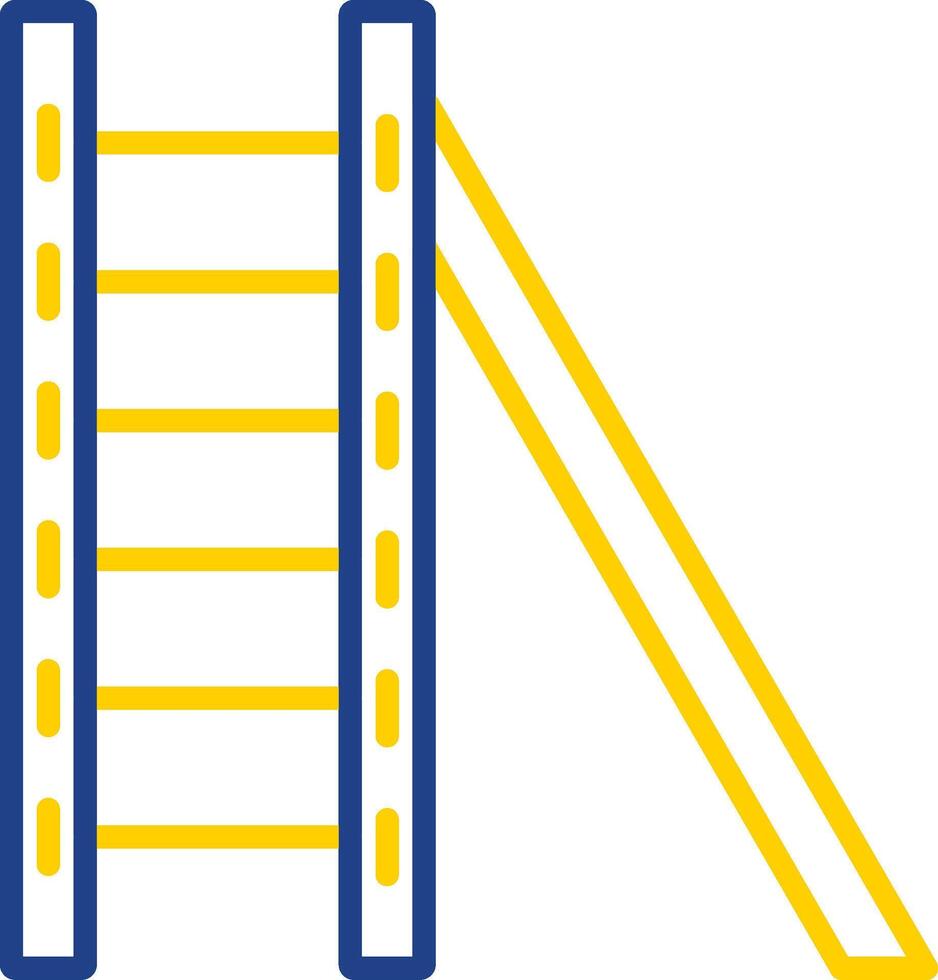 Ladder Line Two Colour Icon Design vector