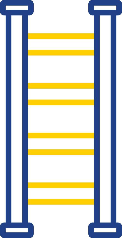 Step Ladder Line Two Colour Icon Design vector
