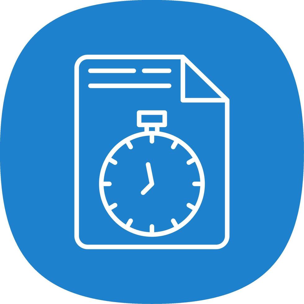 Document Line Curve Icon Design vector