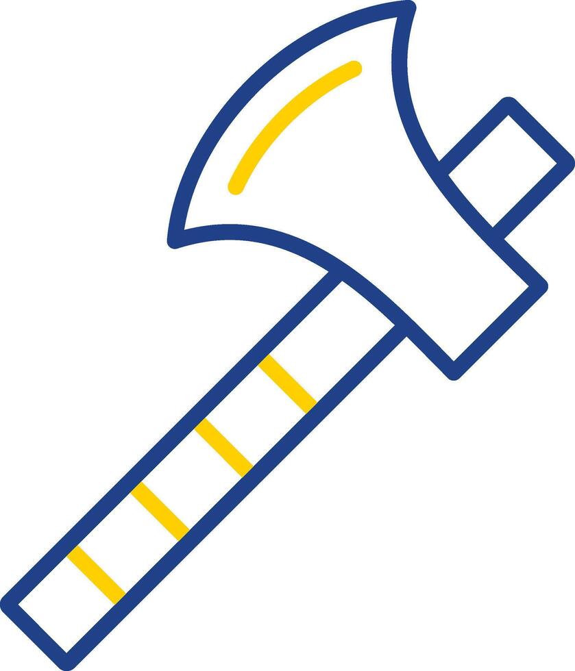 Axe Line Two Colour Icon Design vector