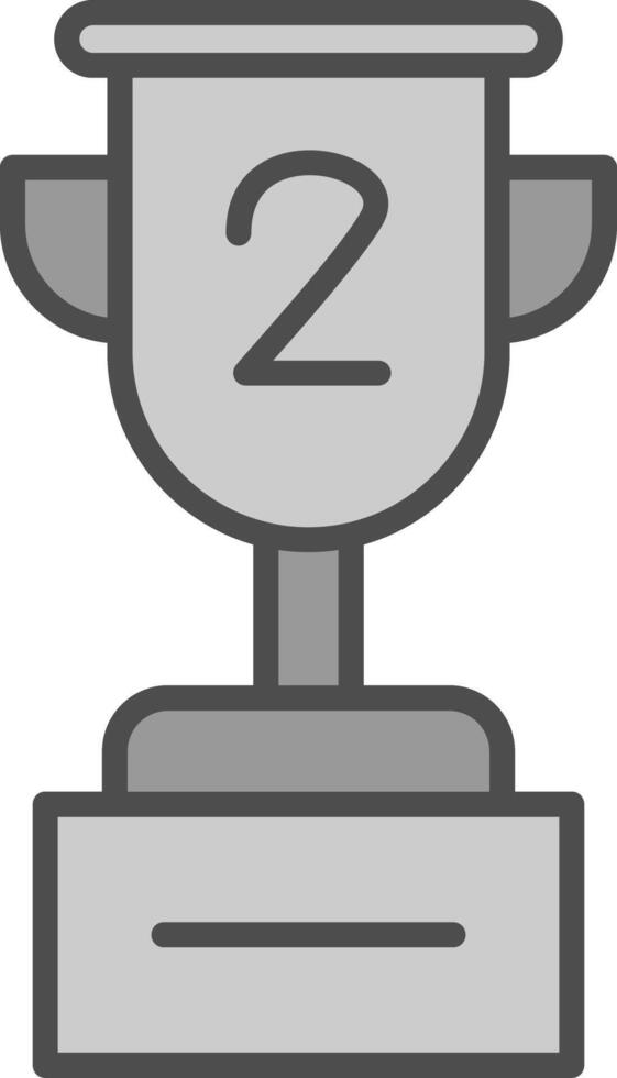 Cup Line Filled Greyscale Icon Design vector
