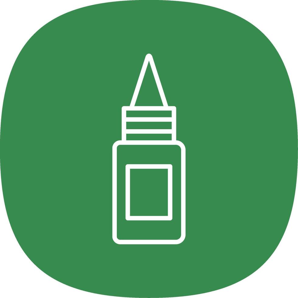 Bottle Line Curve Icon Design vector