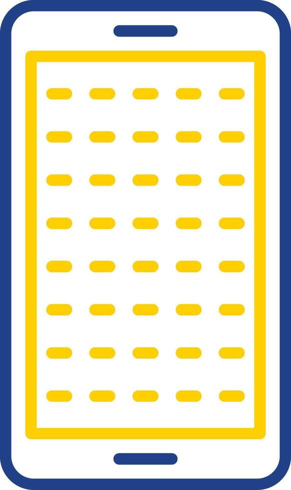 E Learning Line Two Colour Icon Design vector