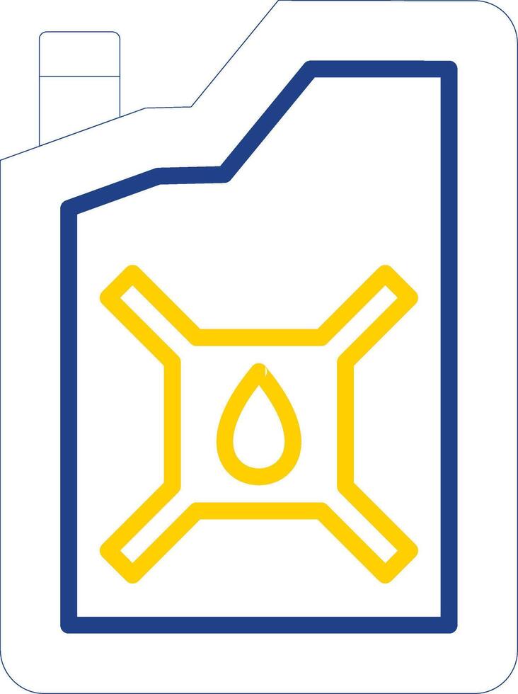 Petrol Can Line Two Colour Icon Design vector