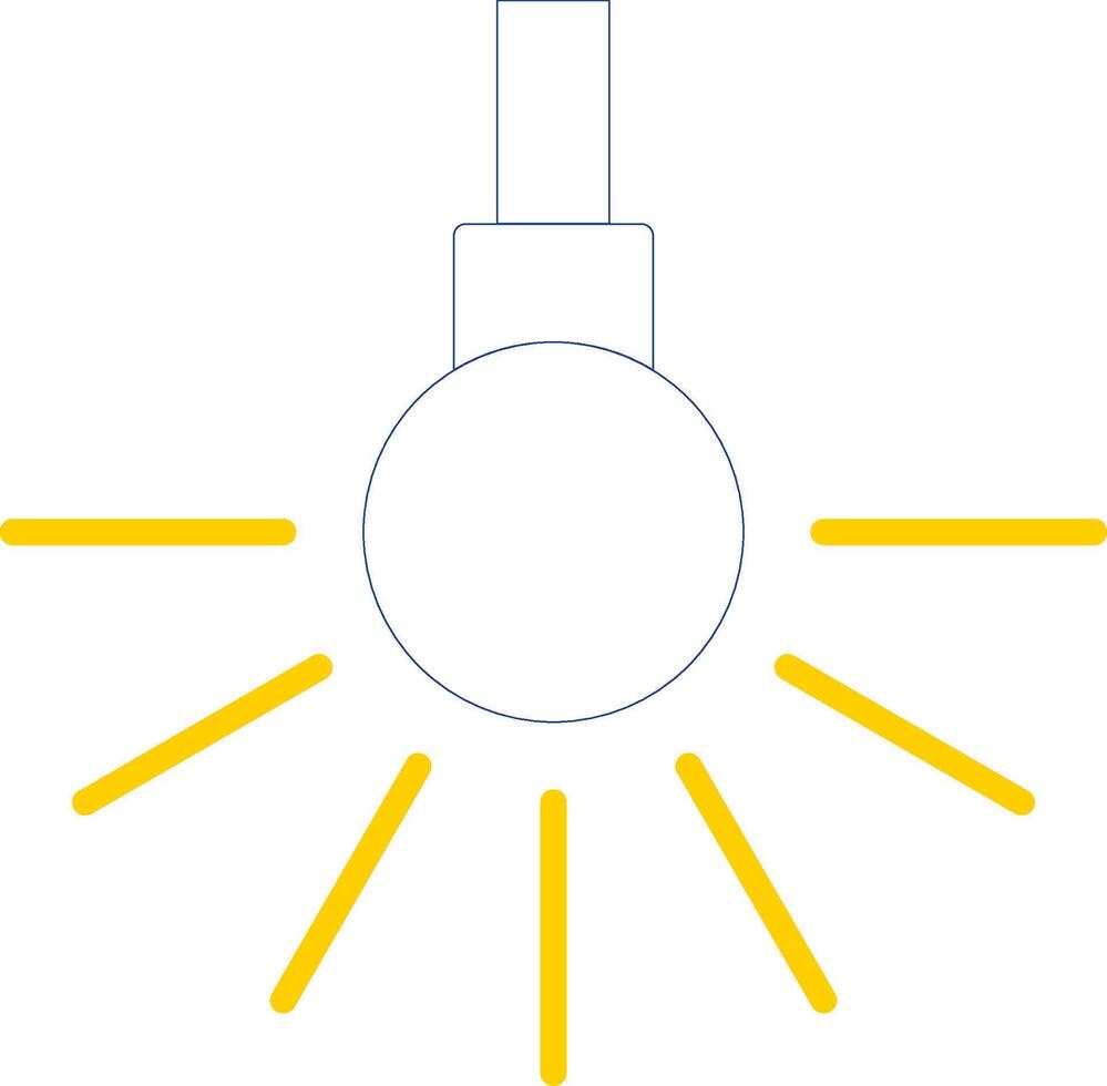 Headlight Line Two Colour Icon Design vector
