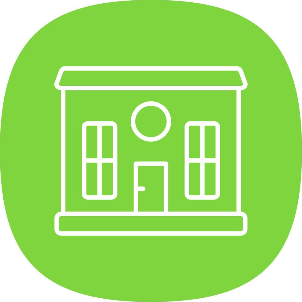 House Line Curve Icon Design vector