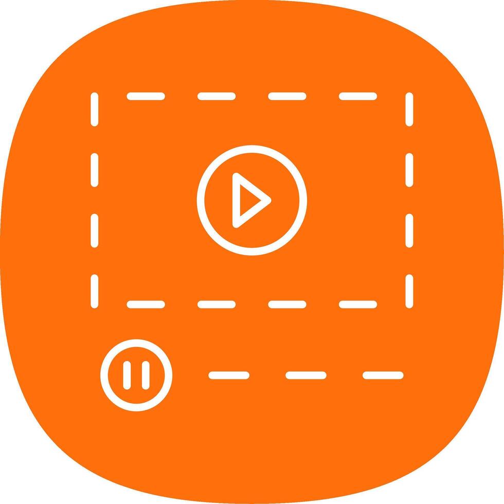 Line Curve Icon Design vector