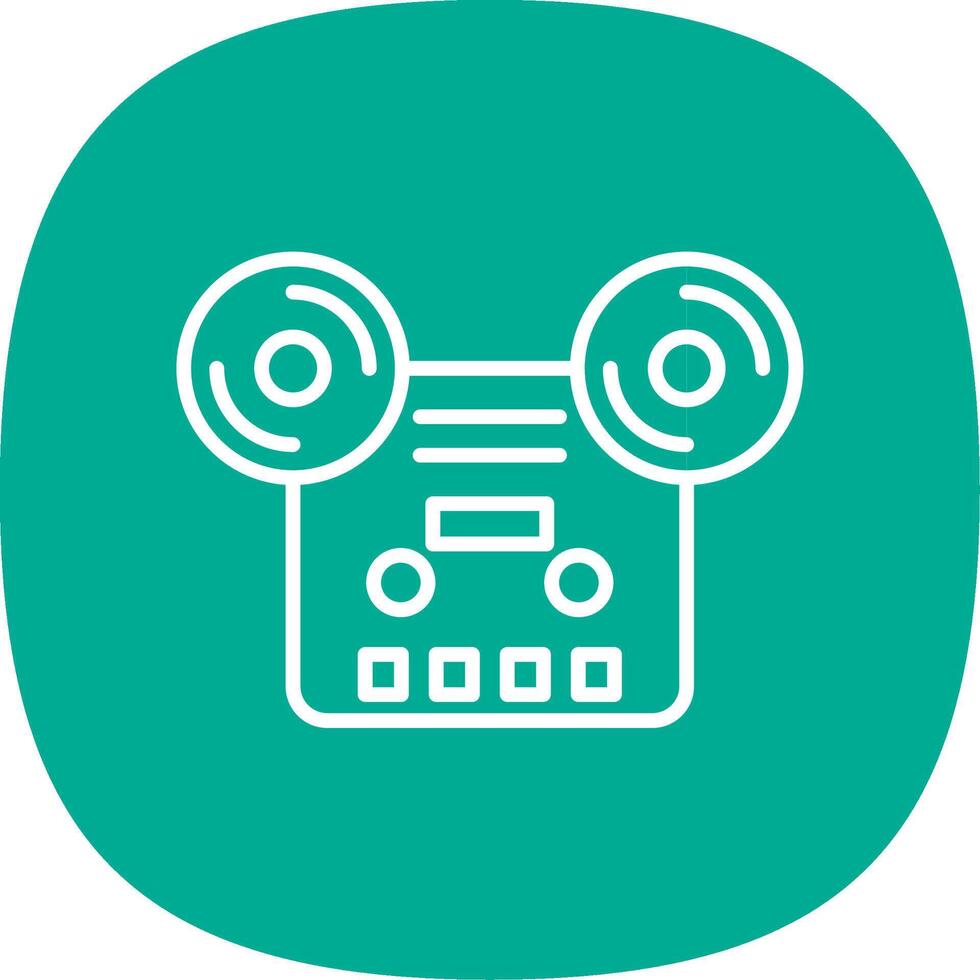 Tape Line Curve Icon Design vector
