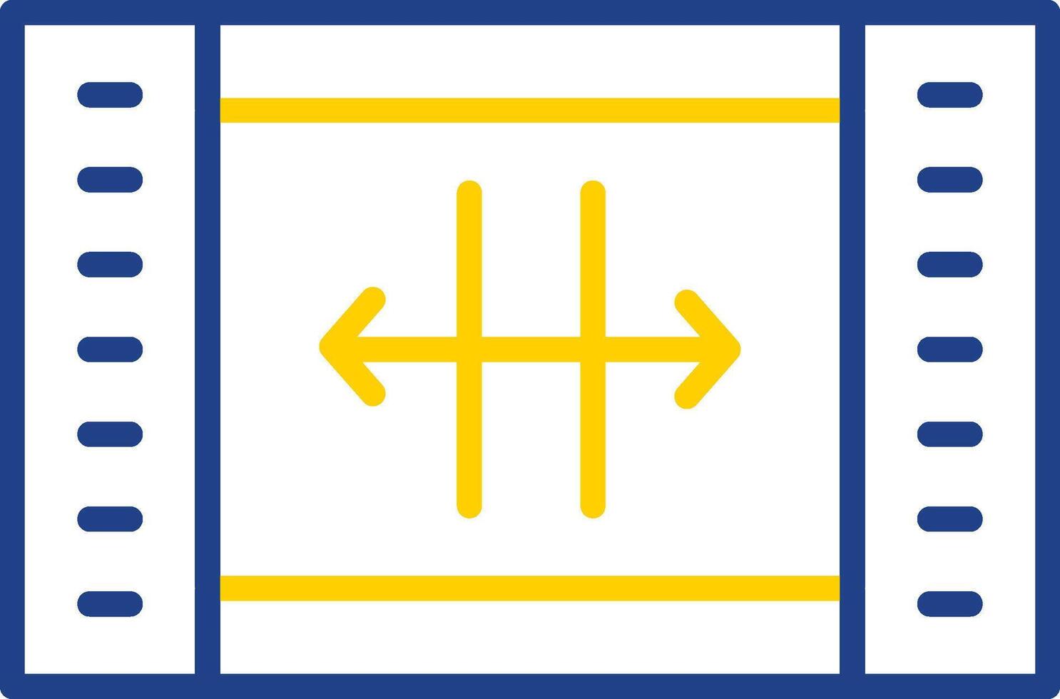 Resize Line Two Colour Icon Design vector