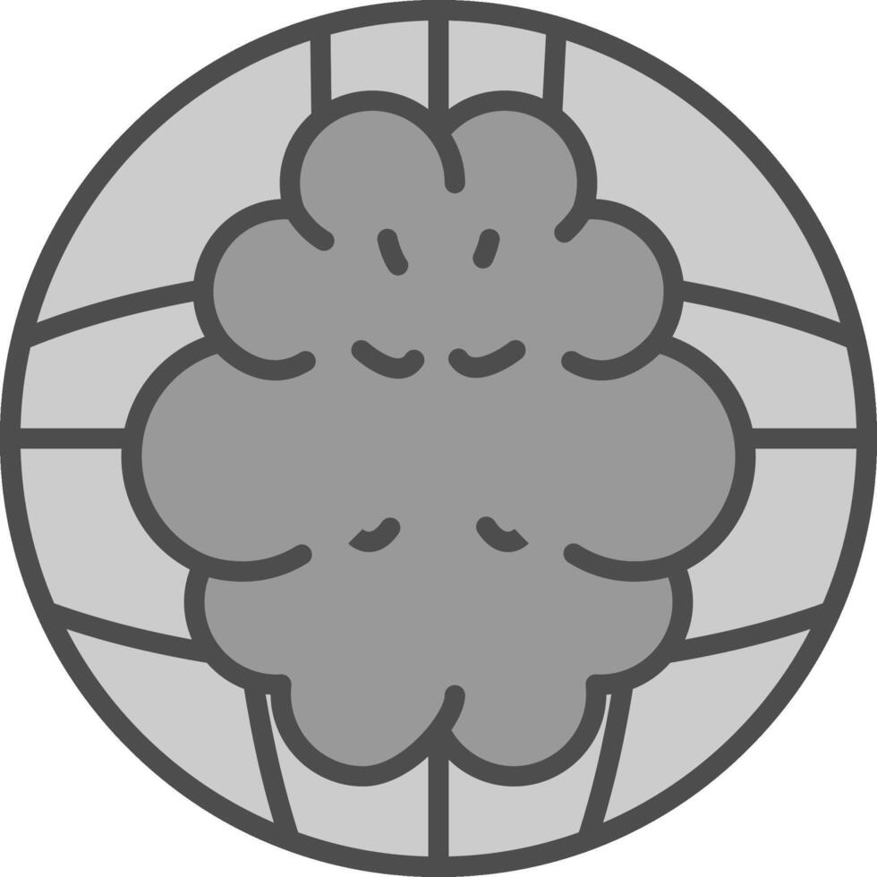 Network Line Filled Greyscale Icon Design vector