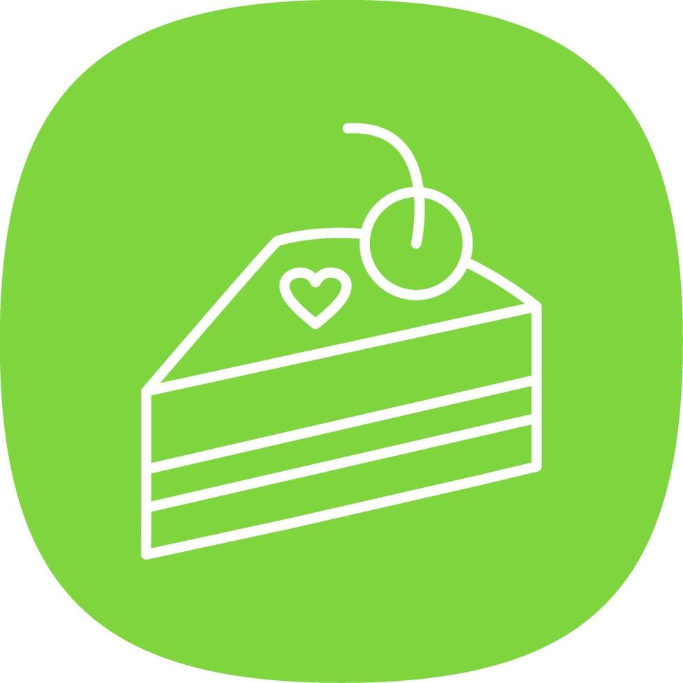 Pastry Line Curve Icon Design vector