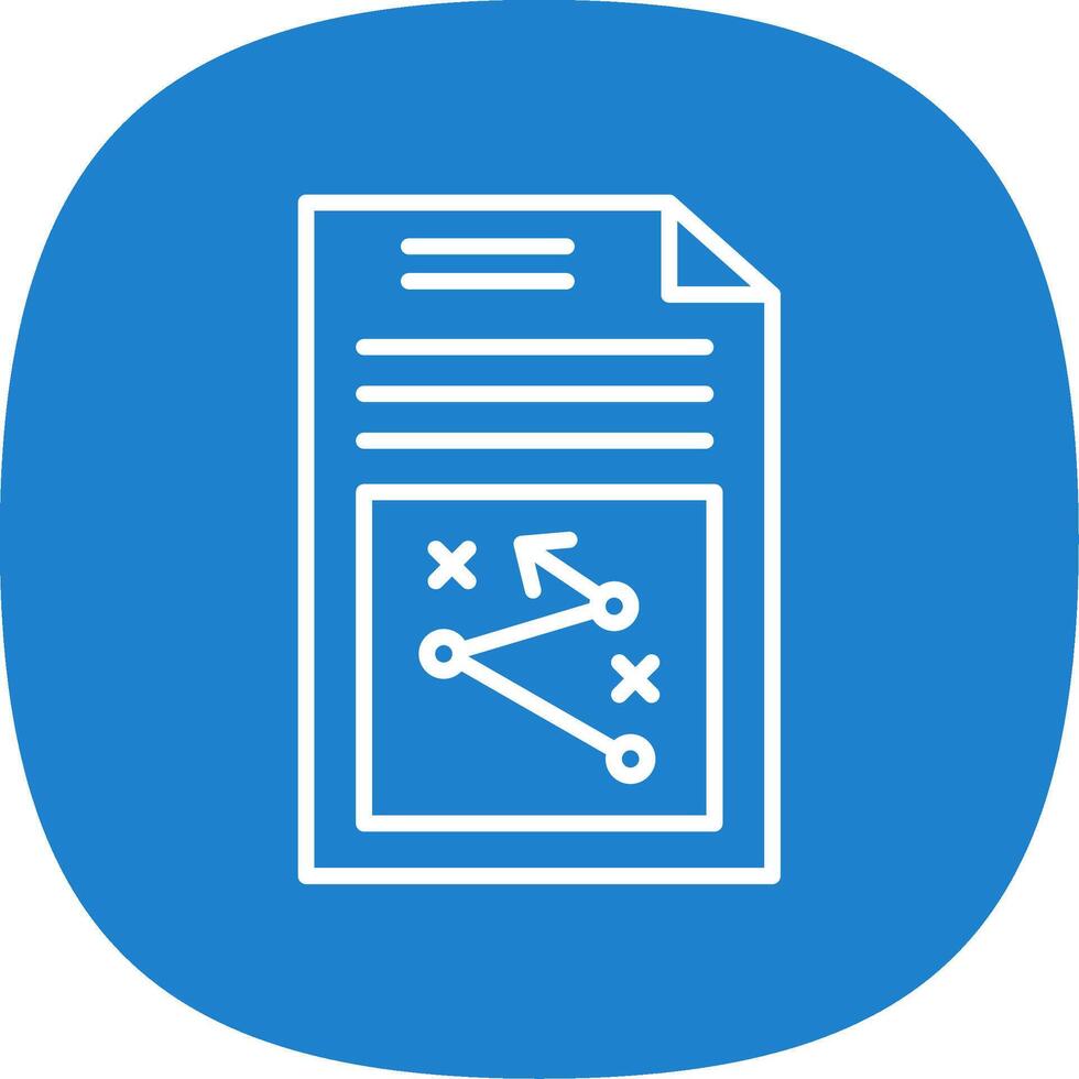 Business Strategy Line Curve Icon Design vector