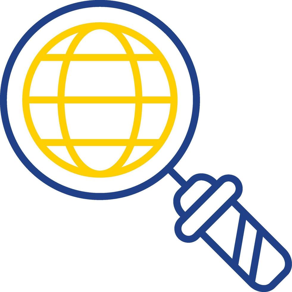 Internet Line Two Colour Icon Design vector
