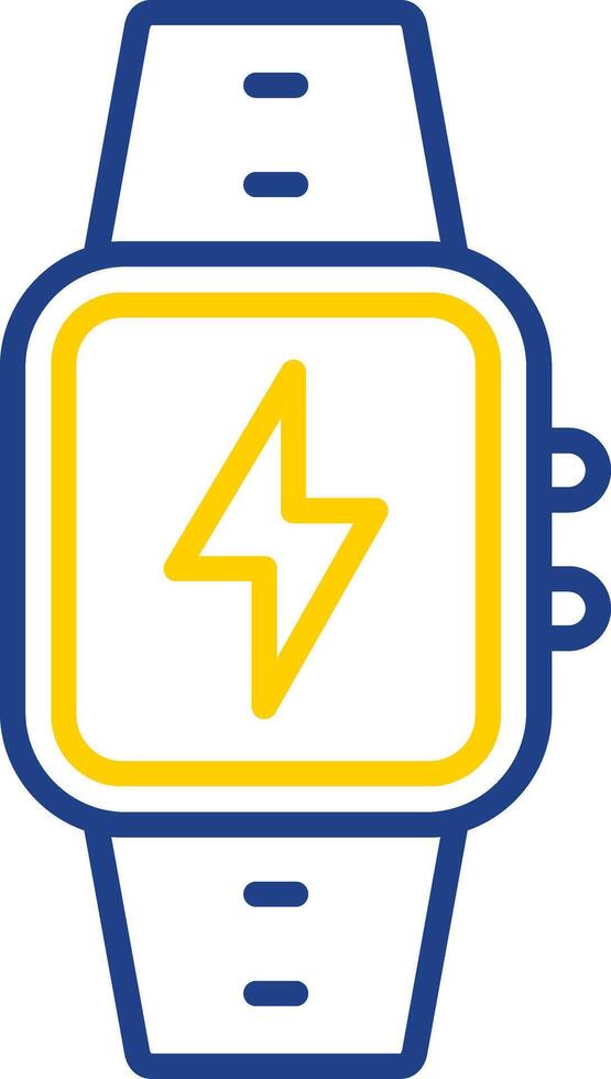 Charge Line Two Colour Icon Design vector