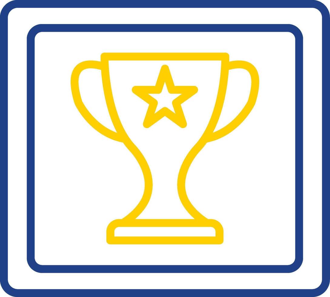 Frame Line Two Colour Icon Design vector