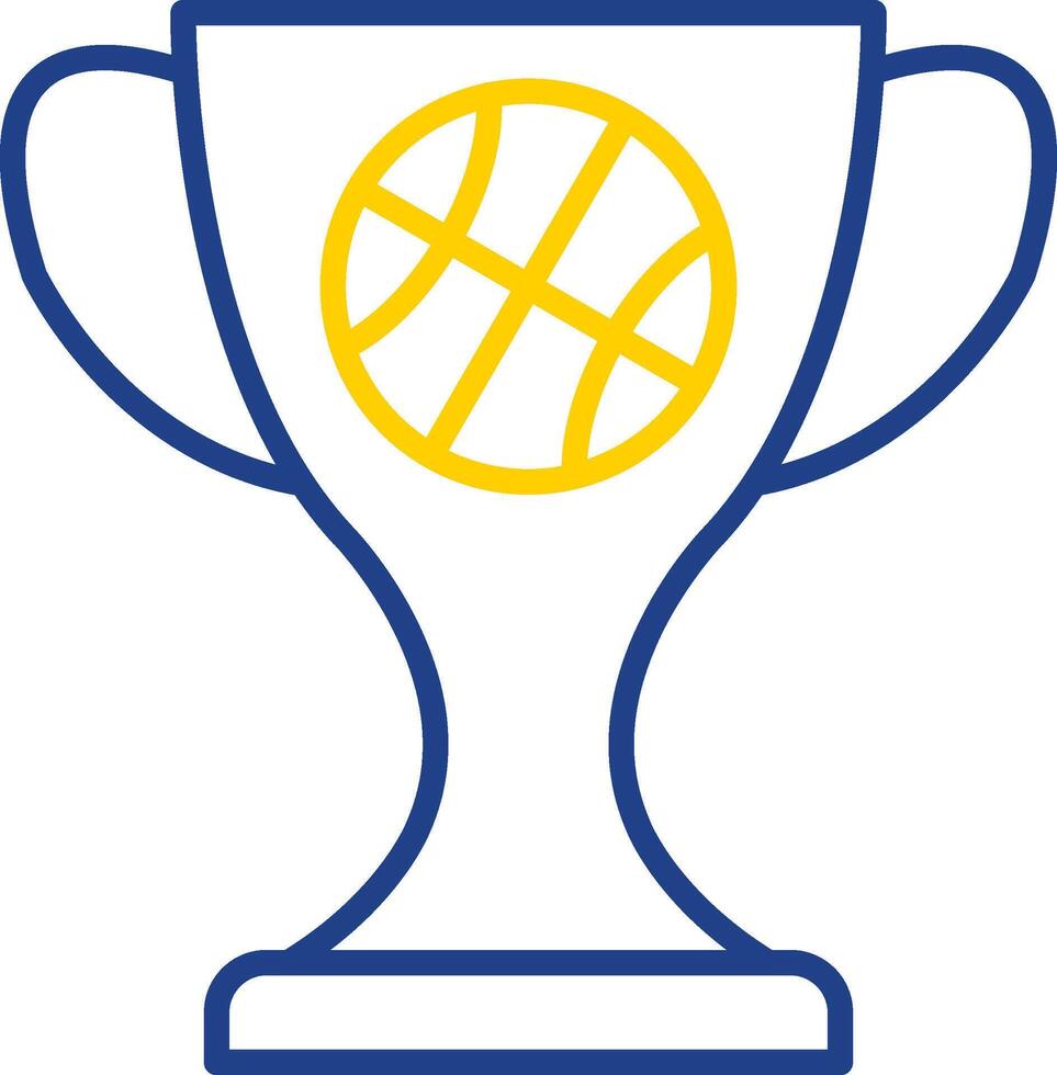 Basketball Line Two Colour Icon Design vector
