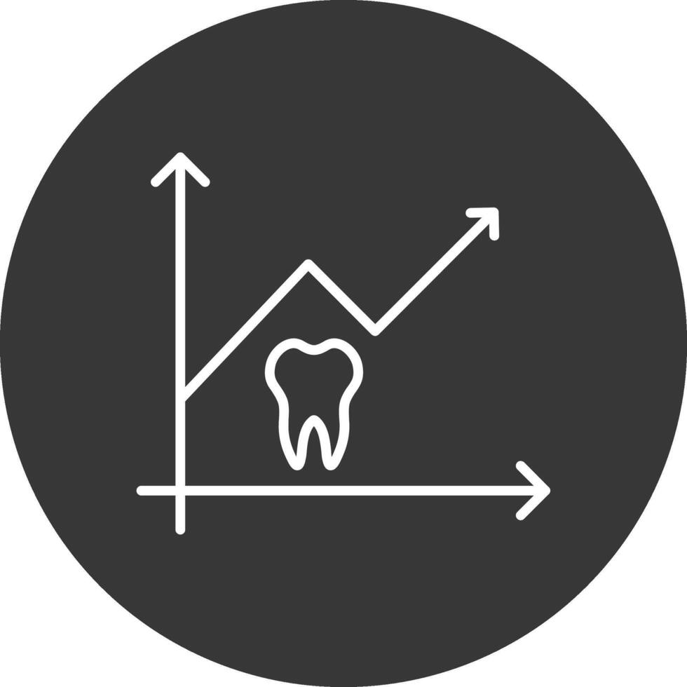 Stats Line Inverted Icon Design vector