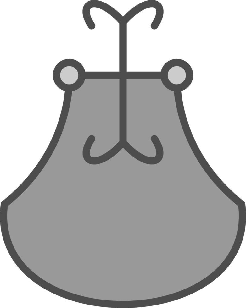 Door Knocker Line Filled Greyscale Icon Design vector