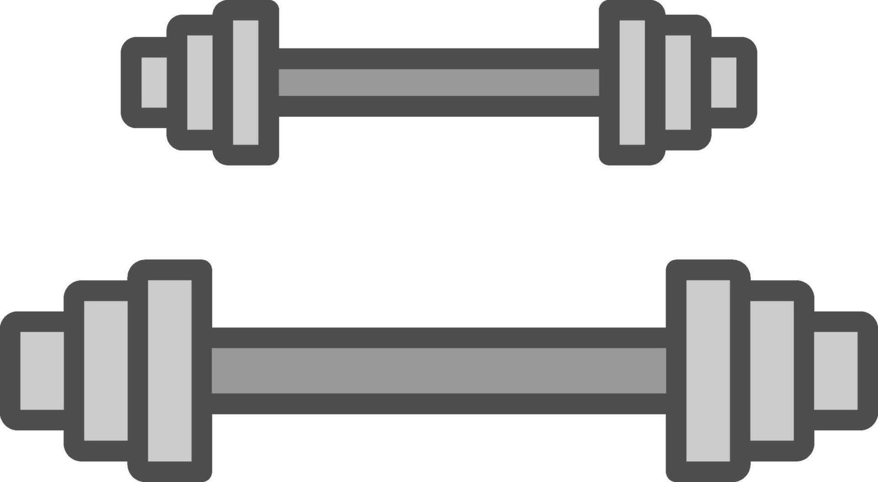 Weightlifting Line Filled Greyscale Icon Design vector