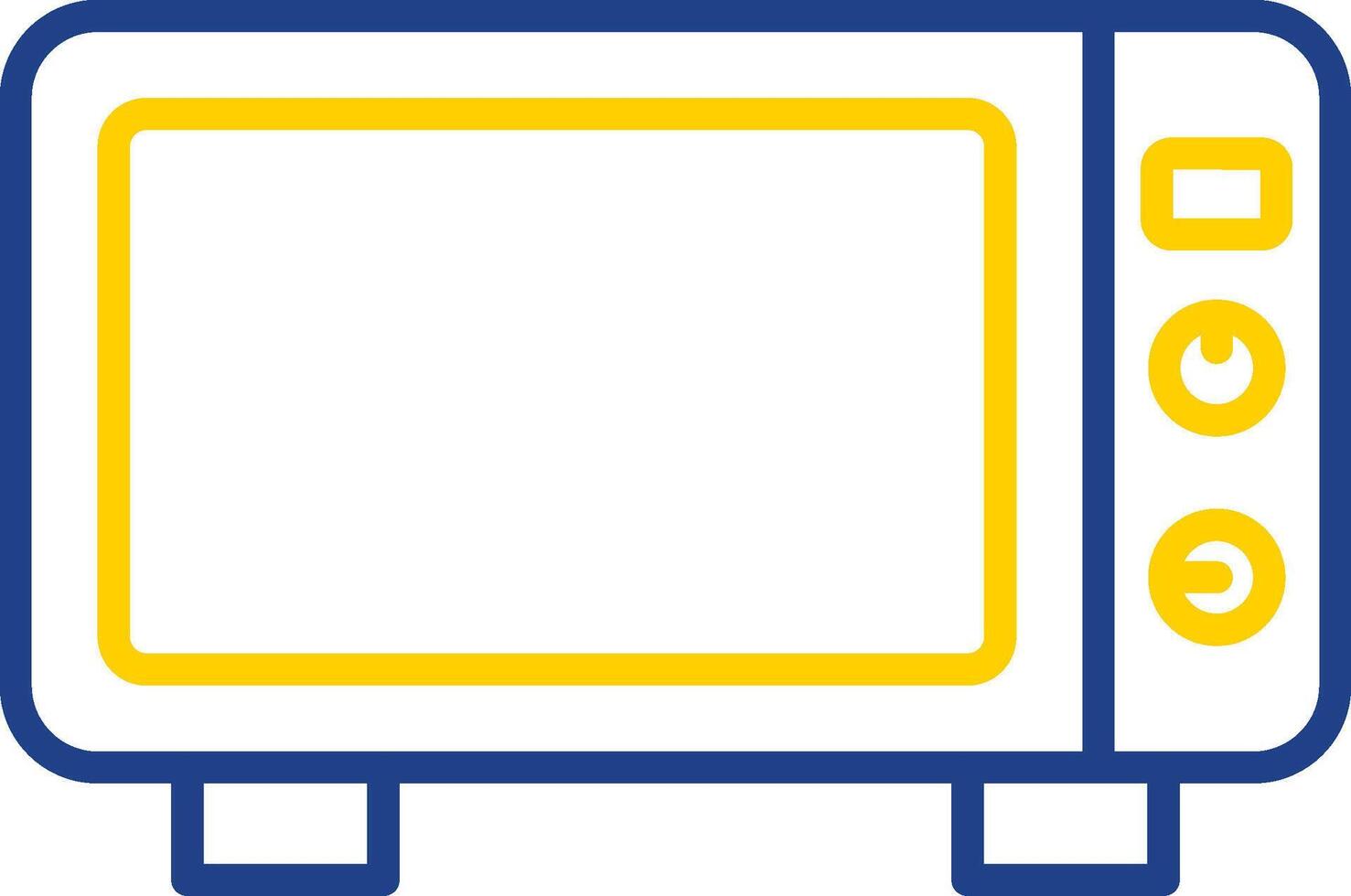 Microwave Line Two Colour Icon Design vector