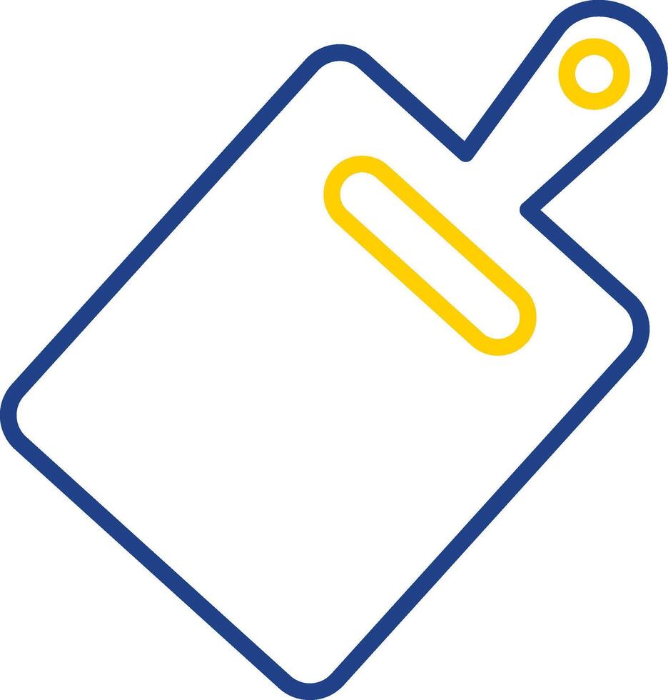 Cutting Board Line Two Colour Icon Design vector