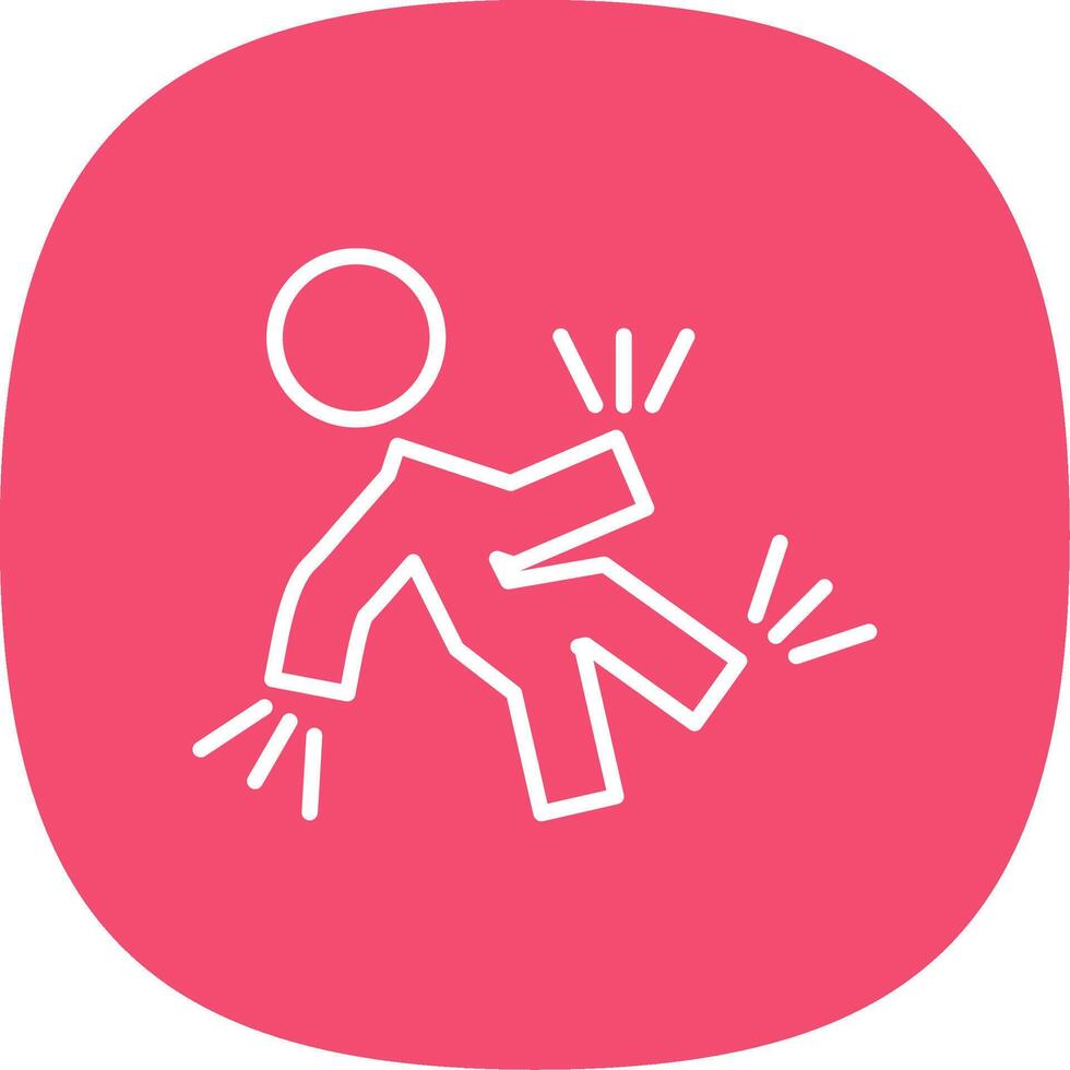 Accident Line Curve Icon Design vector