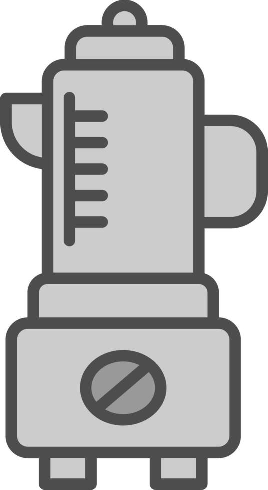 Blender Line Filled Greyscale Icon Design vector