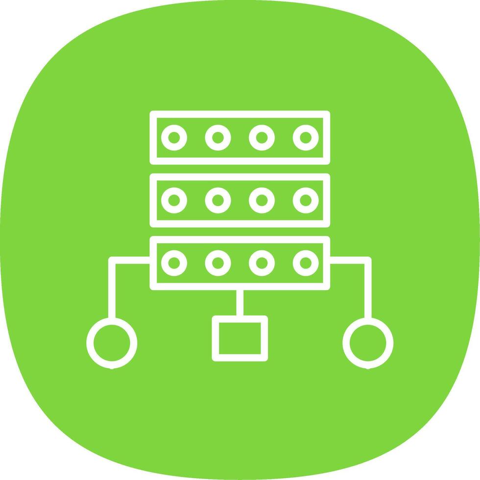 Data Structure Line Curve Icon Design vector