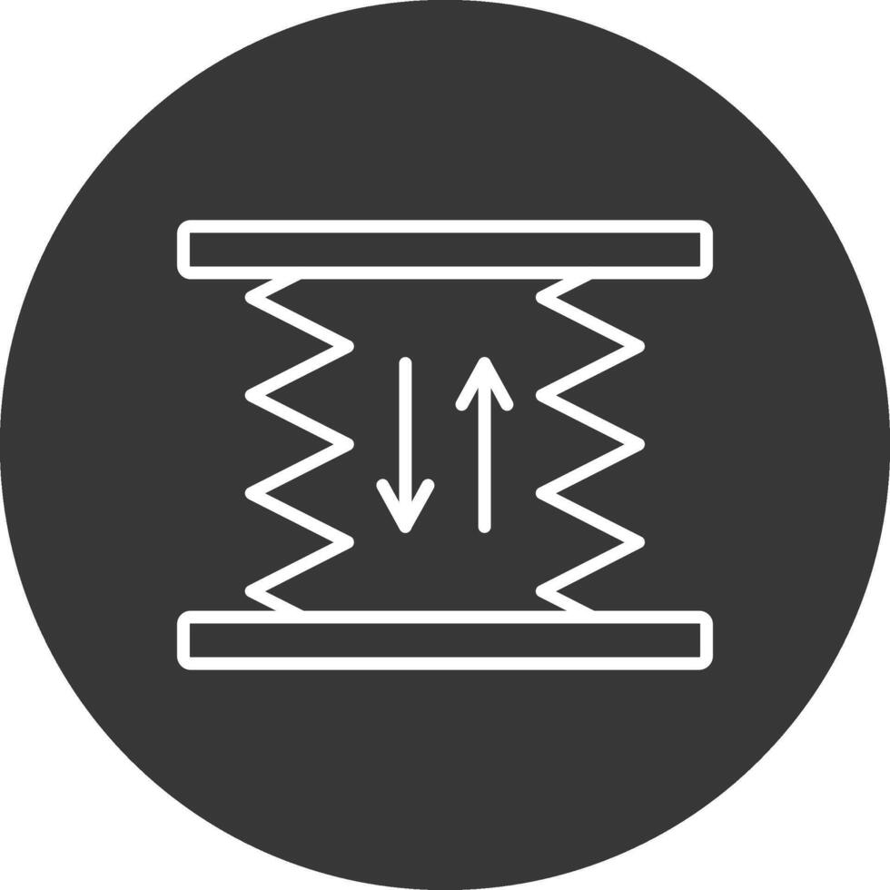 Car Lift Line Inverted Icon Design vector