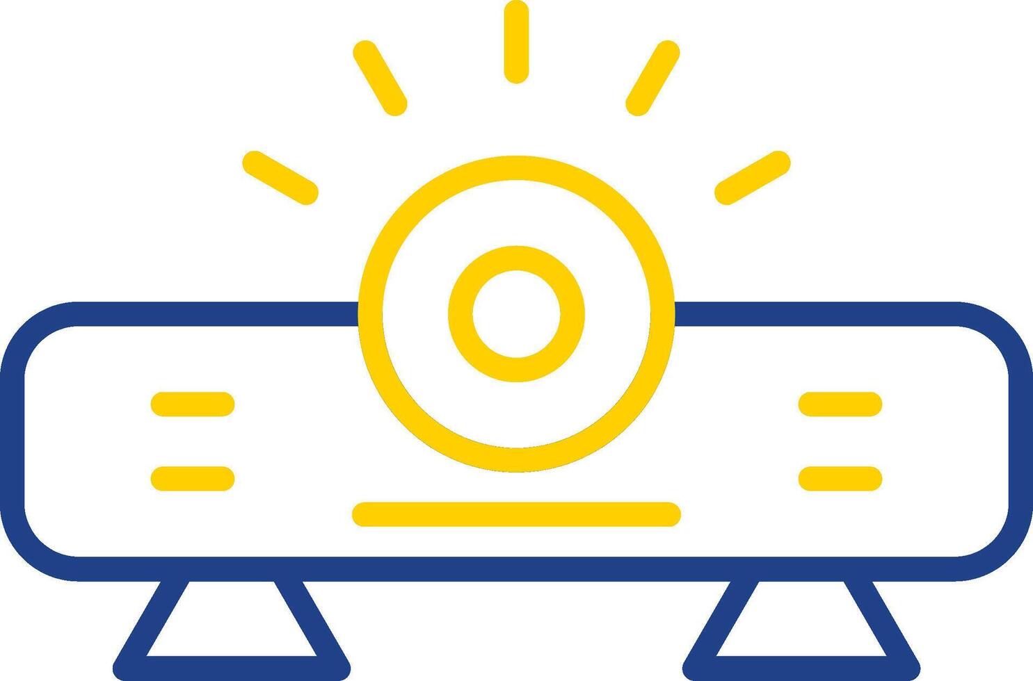 Projector Line Two Colour Icon Design vector