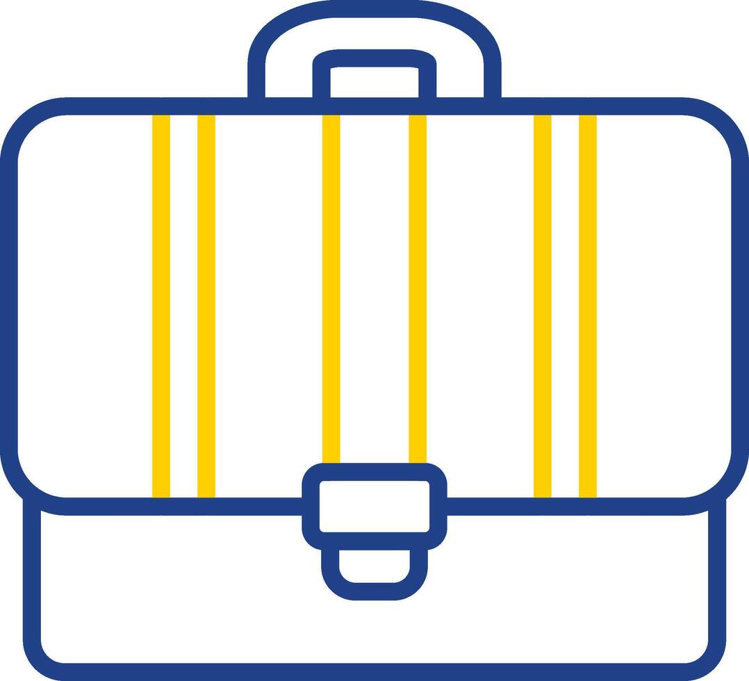 Portfolio Line Two Colour Icon Design vector