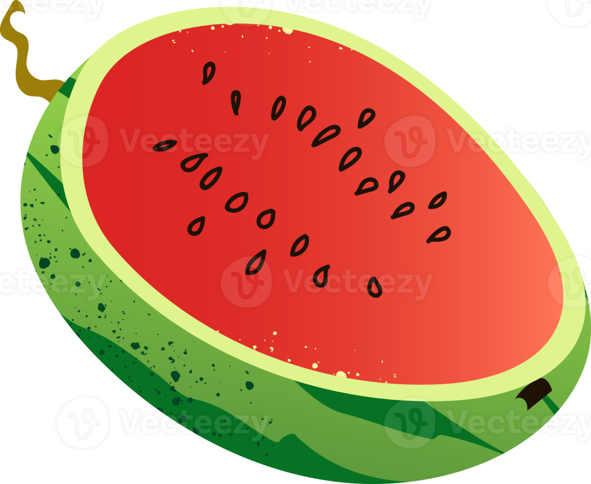 Piece berry watermelon red organic png