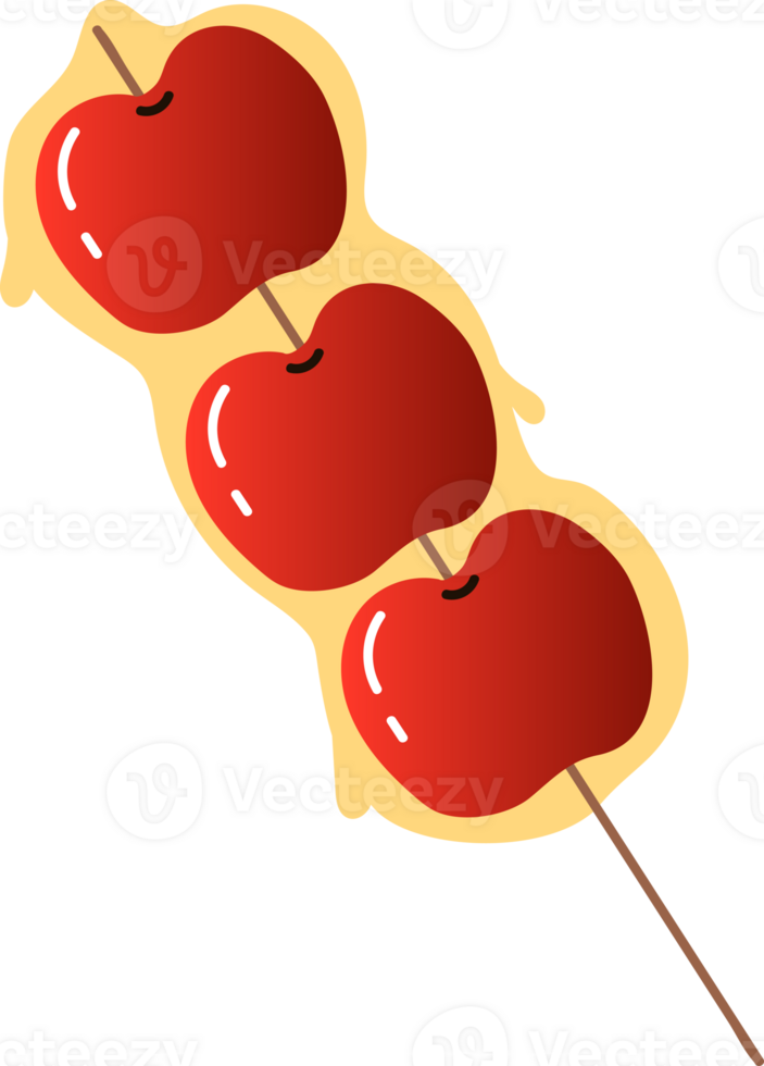 Caramel apple dessert sweet food png