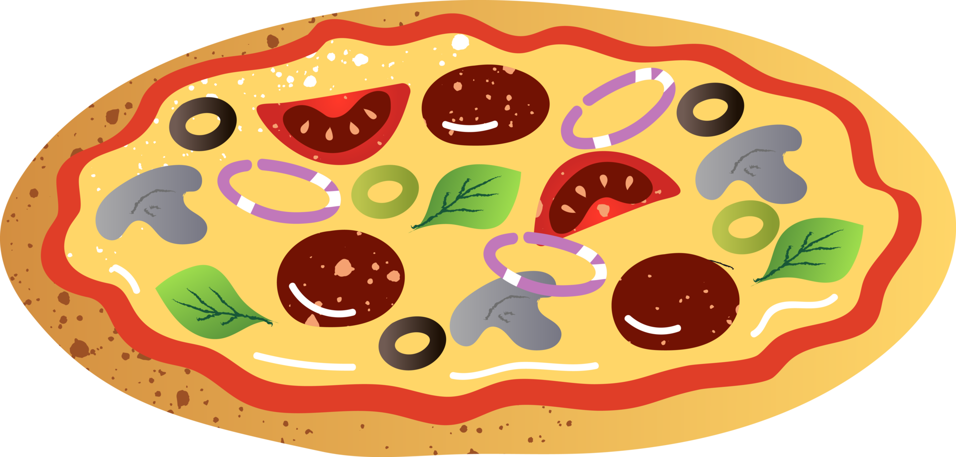 Pizza from fast food restaurant png
