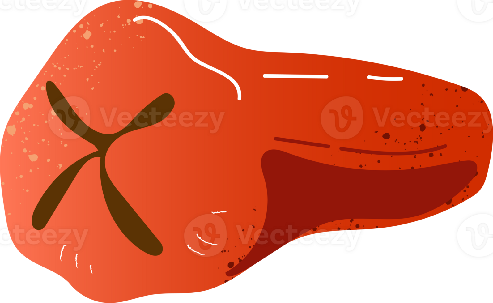 Piece roze apple fresh fruit png